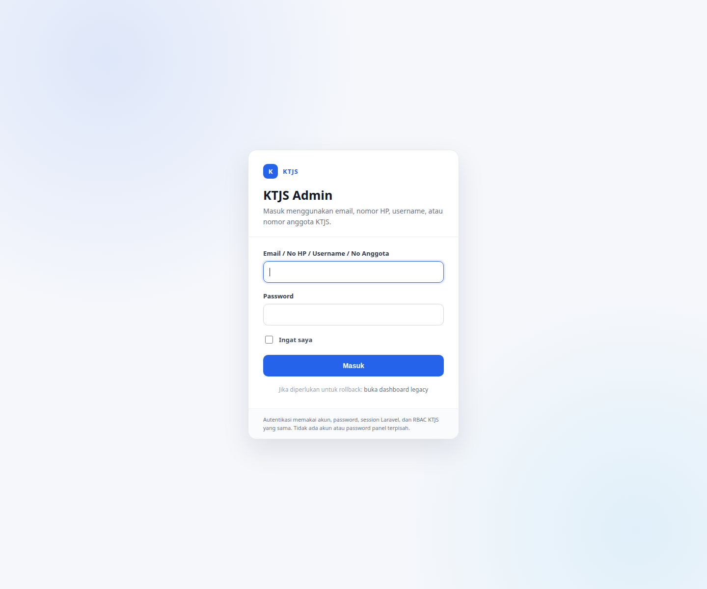 KTJS Admin Panel